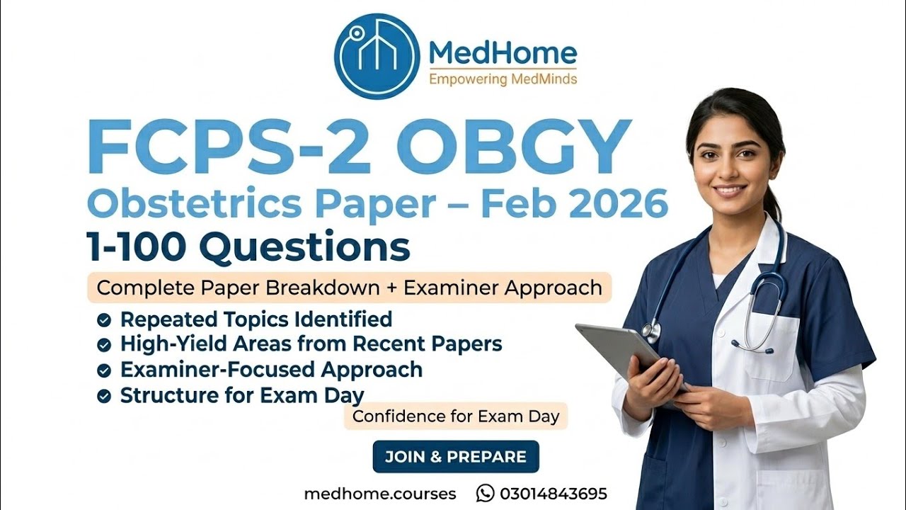FCPS-II OBGY  | 16 Feb 2026 Exam Obs Recalls | Written Crash Course Sep 2026 