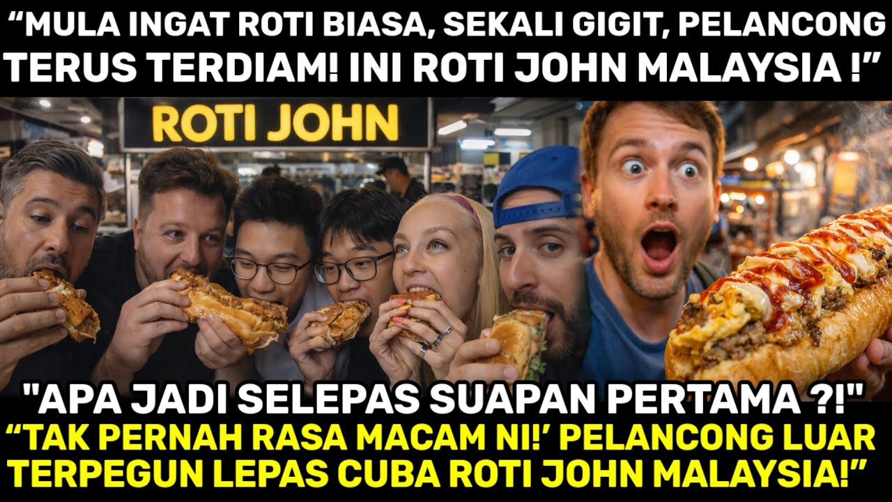 “BILA PELANCONG LUAR NEGARA RASA ROTI JOHN… TERUS TERPEGUN & AKUI ‘INI KELAS DUNIA!’”