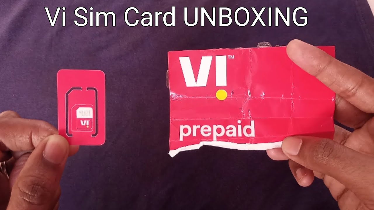 Vi Sim Card UNBOXING || Vi Sim Card