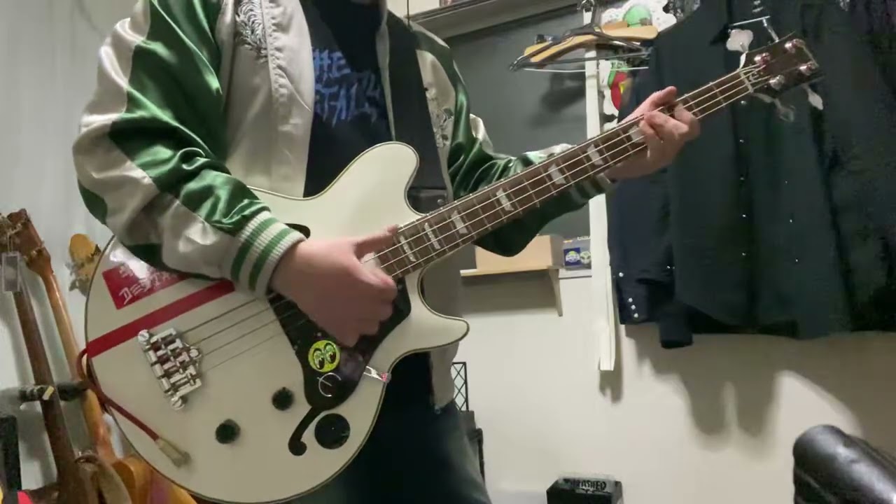 MCコミヤ - 遣唐使です (ベース弾いてみた) Epiphone Jack Casady Bass
