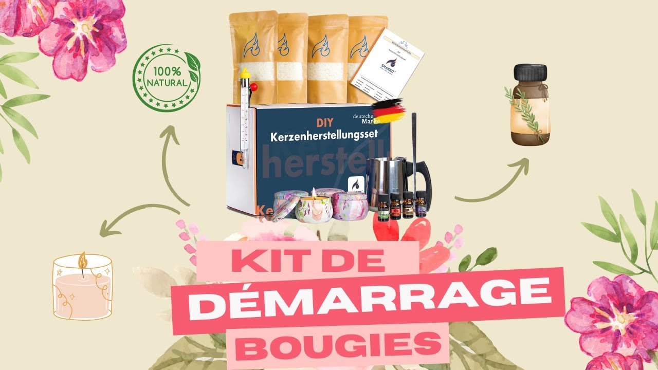 PRÉSENTATION DU KIT BOUGIES DIY SHARKIT POUR DÉBUTANT