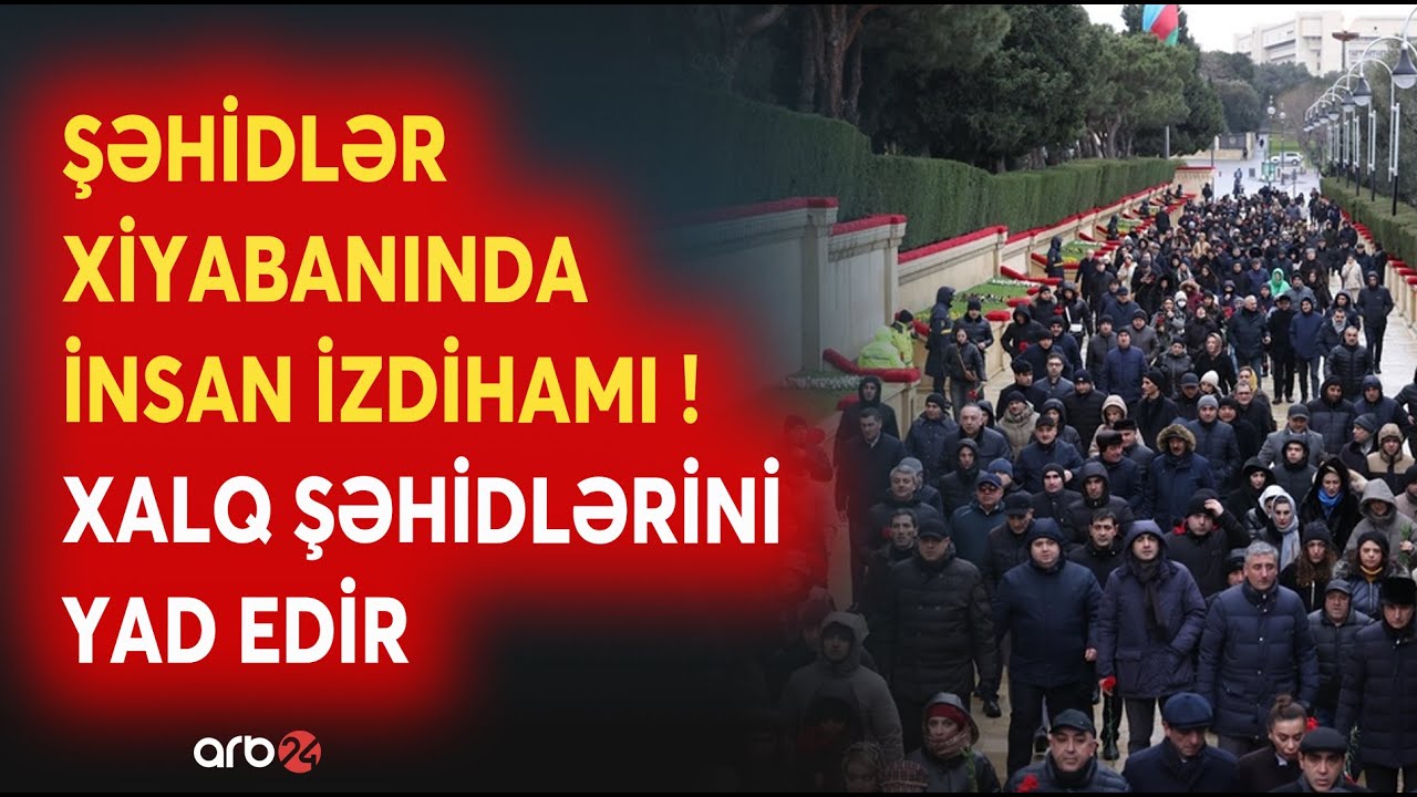 Xalq 20 Yanvar Şəhidlərini yad edir: Şəhidlər Xiyabanından BİRBAŞA BAĞLANTI