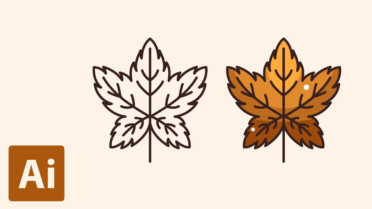 How to Draw Leaves Doodles (2/2) | Adobe Illustrator Tutorials