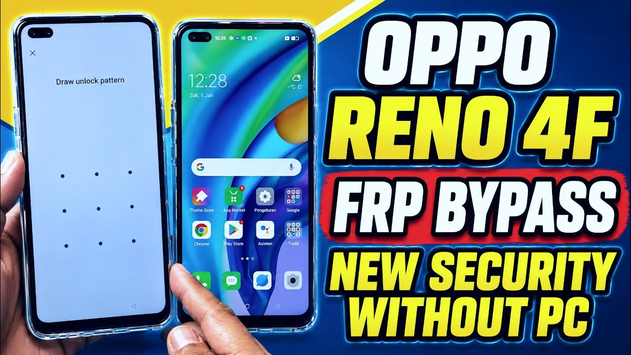 OPPO Reno 4 FRP Bypass | Google Lock Unlock & Bypass New Security