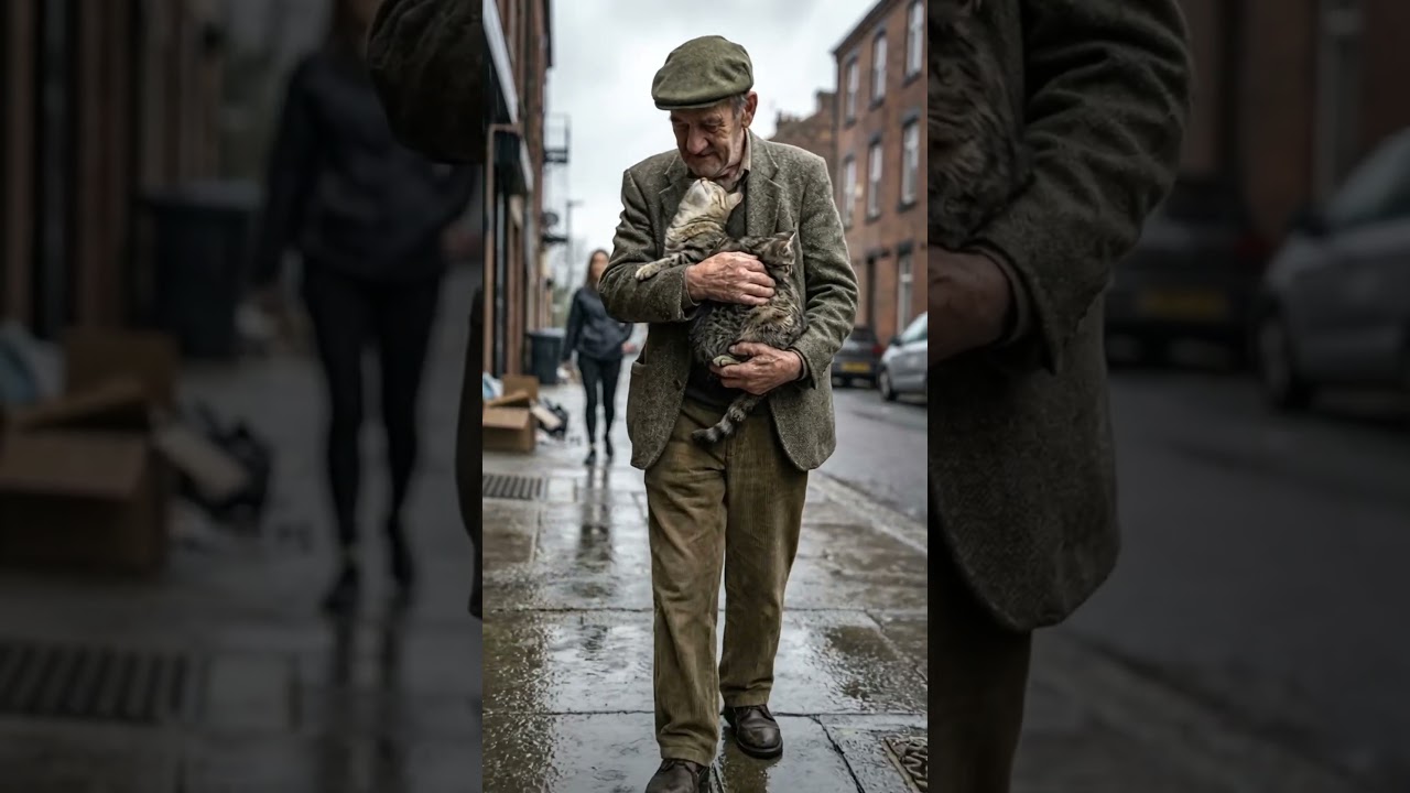 They Cried in the Rain… Until He Came 🐱💔