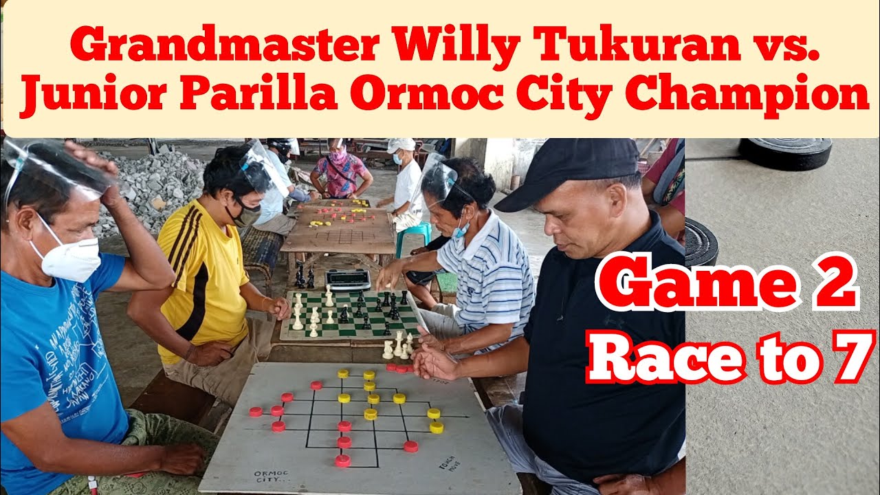 GM Willy Tukuran vs Junior Parilla Ormoc City Champion Yr. 1990-2000 & 2018-2019 -Game 2 (Race to 7)
