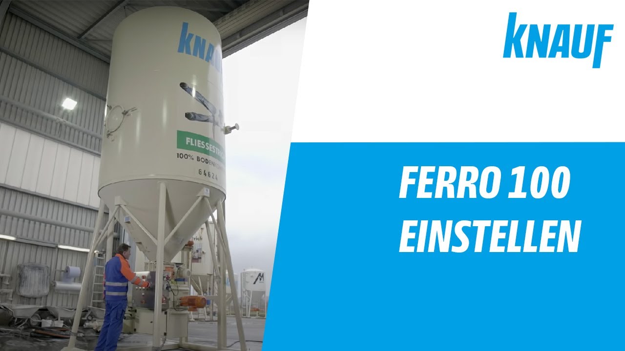 Knauf Fließestrich - FERRO 100 einstellen