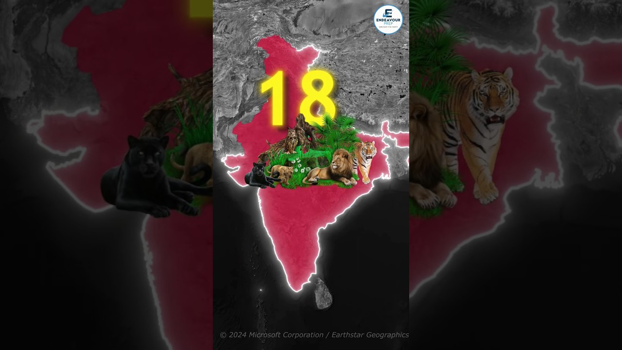 18 Biosphere Reserves in India through Map Animation