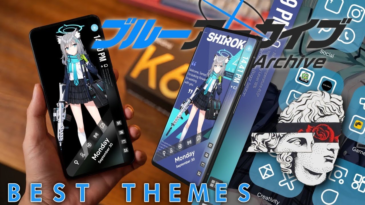 DRAK MINIMALIST THEME SHIROKO🗿-SETUP TOTAL LAUNCHER🔥