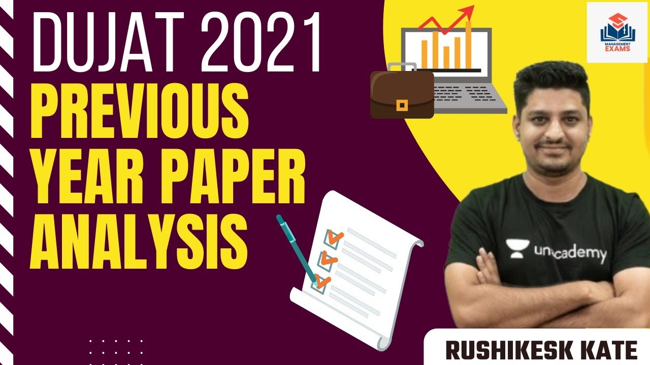 DUJAT 2021 | Previous Year Paper Analysis l Crack Management Exams | Rushikesh Kate