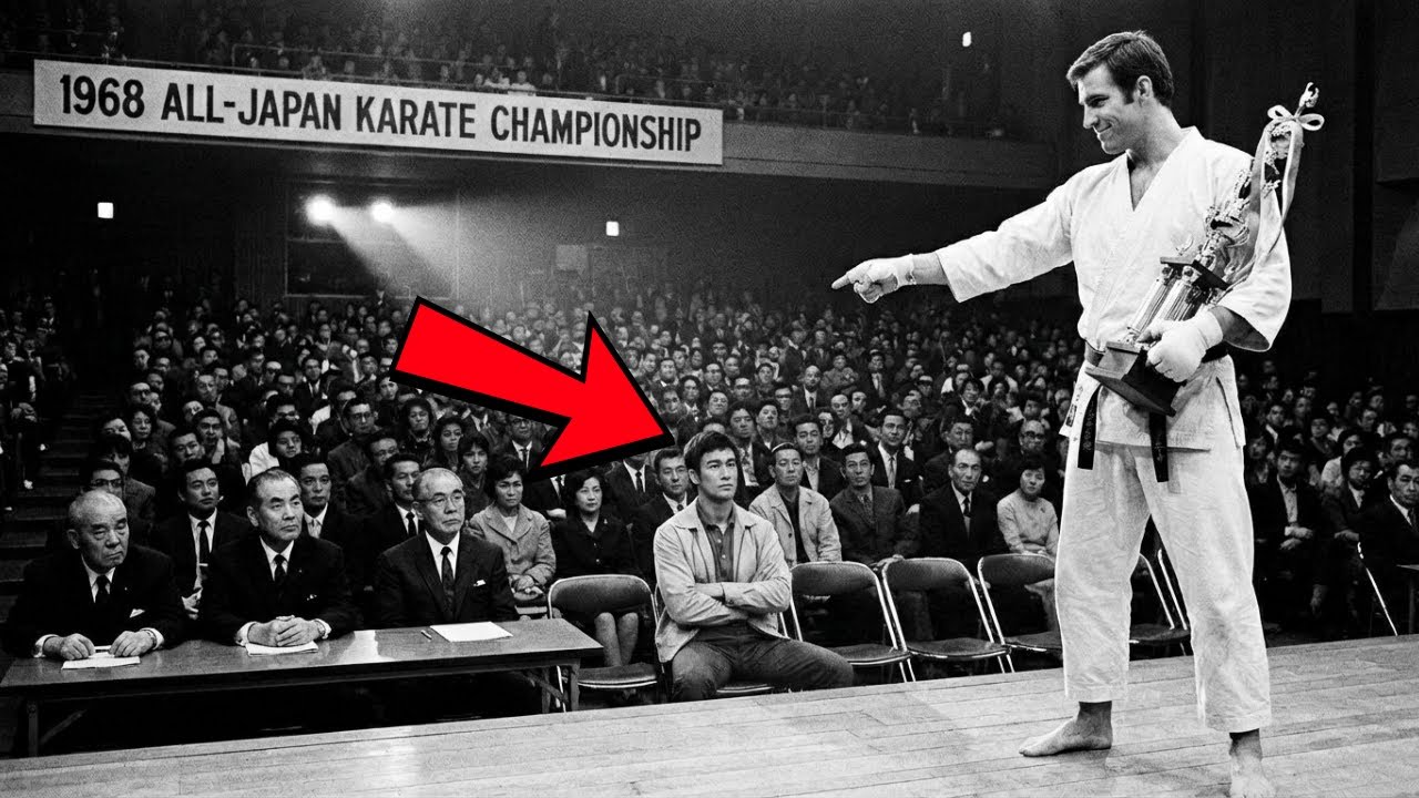 Ele não sabia que era Bruce Lee — o campeão desafiou uma pessoa aleatória na plateia.