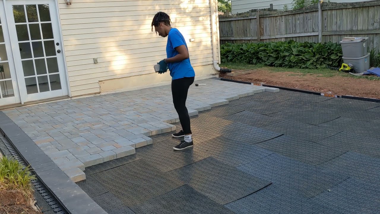Patio Paver Install Time lapse