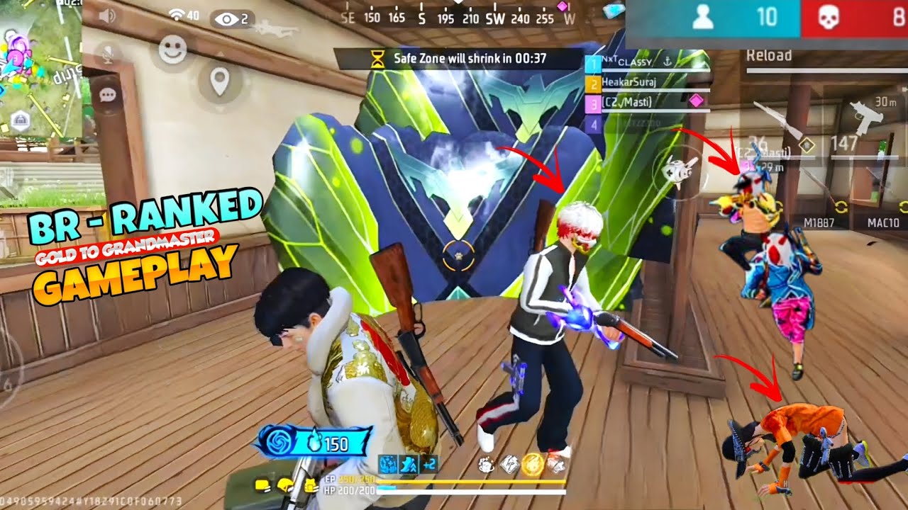 💀 Br Ranked Push Gold To Grandmaster 📱 || 1 vs 4 Situation in Mobile Gameplay 🚀 || Poco X7 Pro 📱
