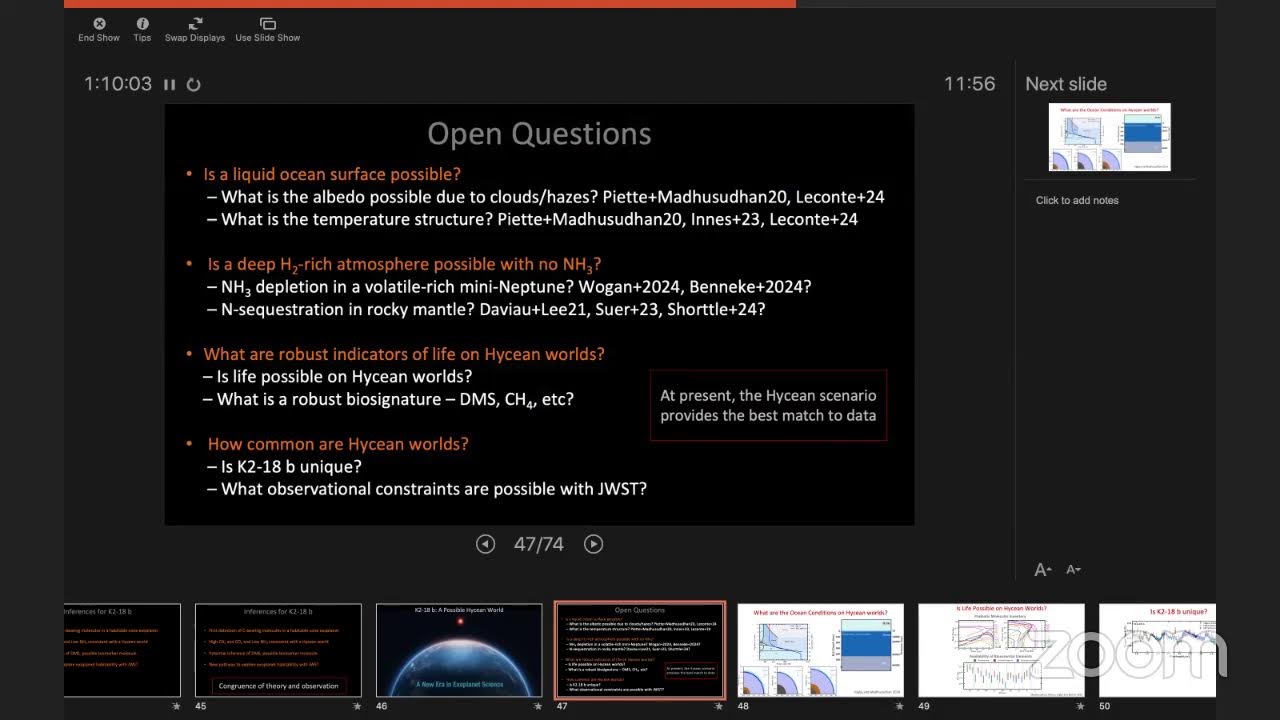 Nikku Madhusudhan (Cambridge) : The hycean paradigm in the search for life elsewhere