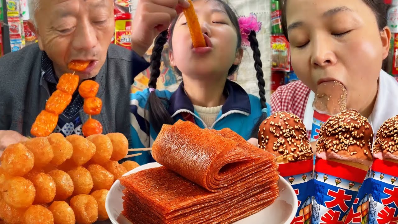 Video đồ ăn vặt Trung Quốc trên Tik Tok丨Những món ăn vặt mà hồi nhỏ mẹ không cho ăn EP499