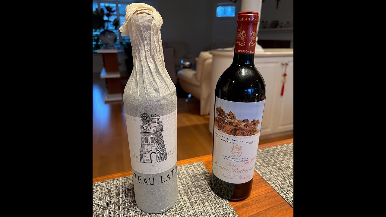 Chateau Latour 2008 and Chateau Mouton Rothschild 2004 (1st Growths)
