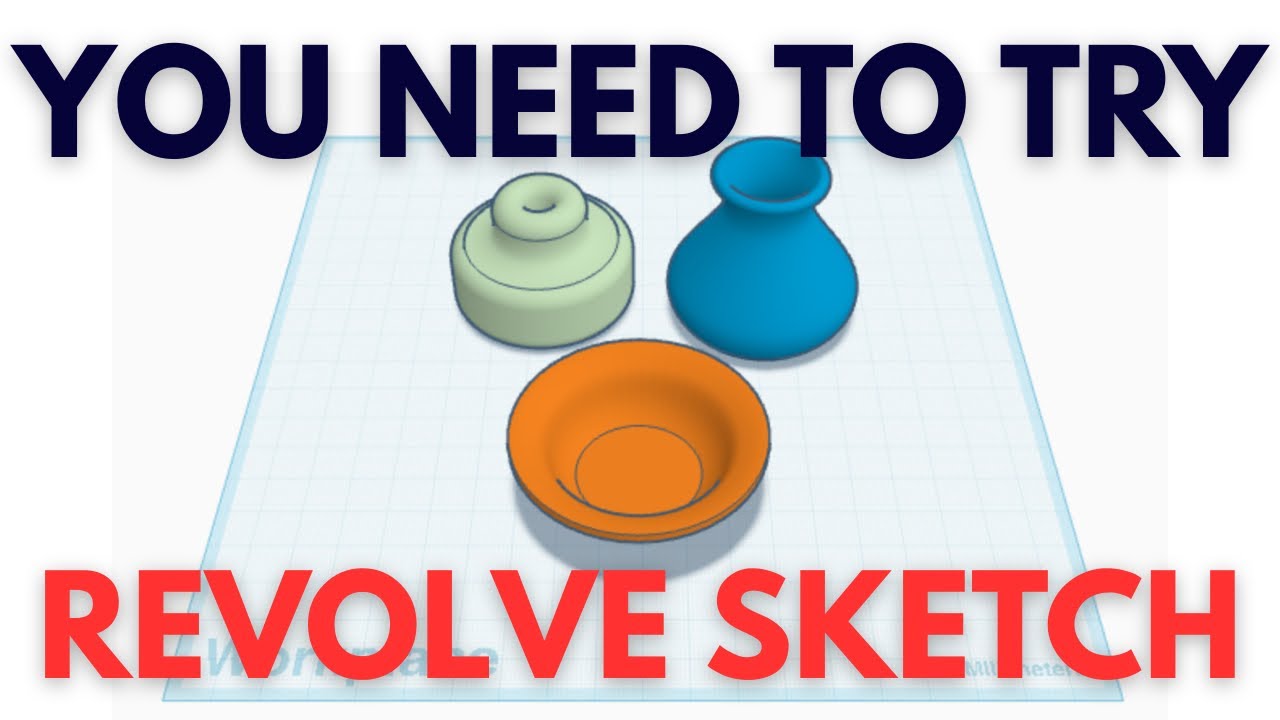 Revolve Sketch: новый инструмент, который делает Tinkercad еще лучше