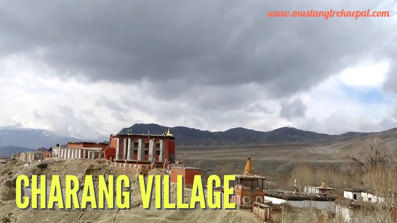 Charang village Mustang Trekking in Nepal
