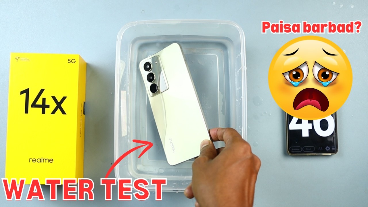 Realme 14x water test || Realme 14x 5g durability test 😭😭 😭😭
