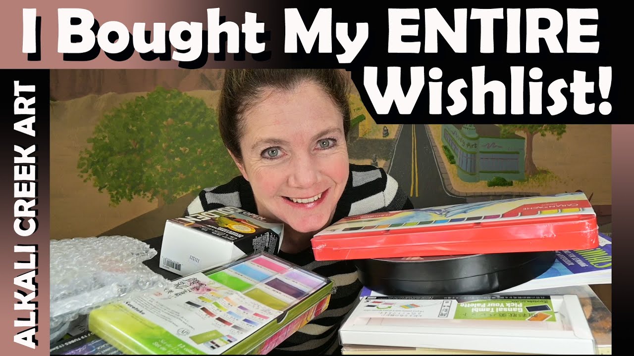 I Bought My ENTIRE Wishlist Including a Very SPECIAL Product. Fun Watercolor Art Haul & No-Buy Rules
