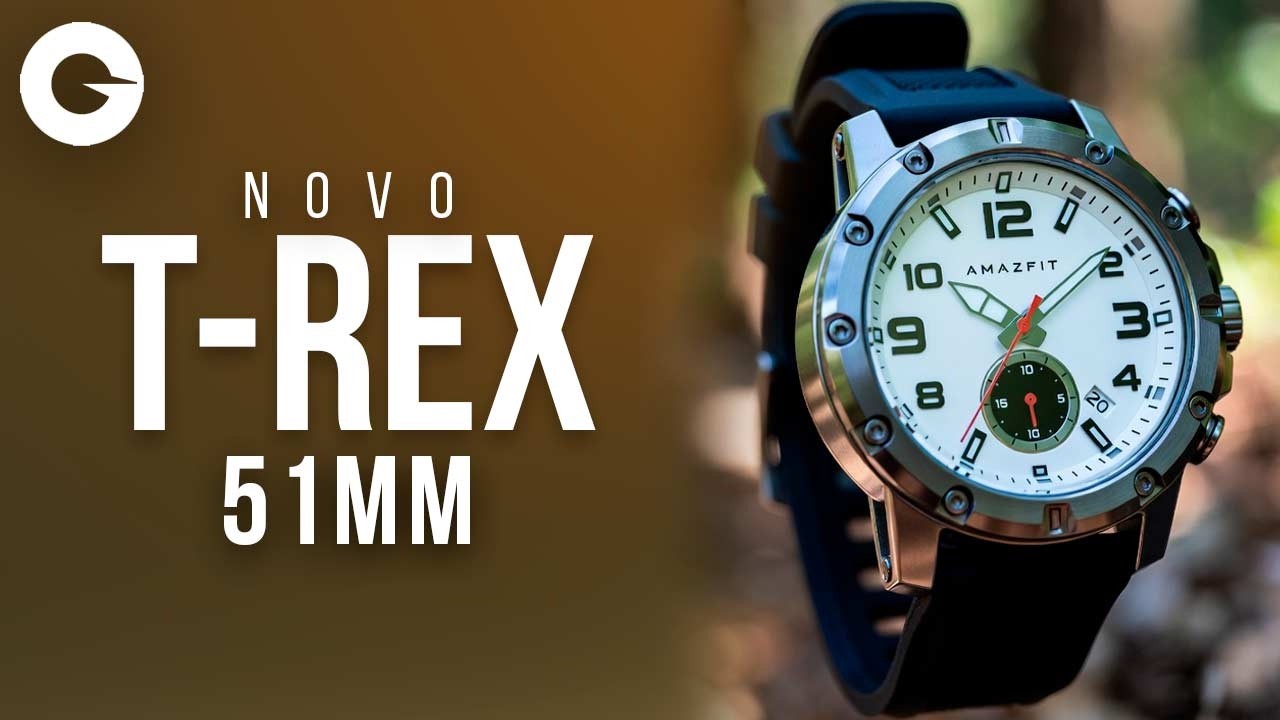 Novo AMAZFIT T-REX 51MM - Melhor TELA e BATERIA do T-REX até HOJE?