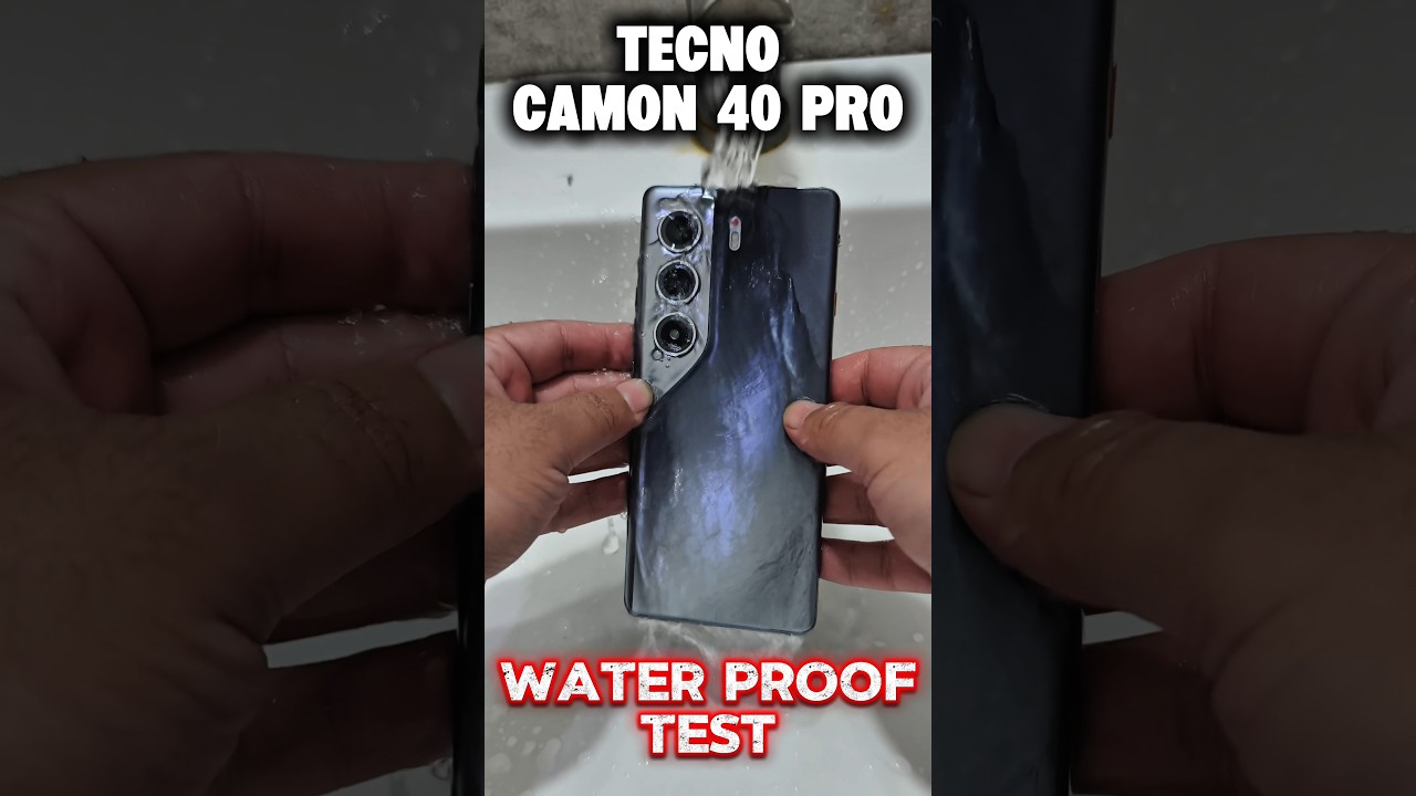 Tecno camon 40 pro water proof test Tecno camon 40 test camon 40 water proofing Tecno camon 40 5g