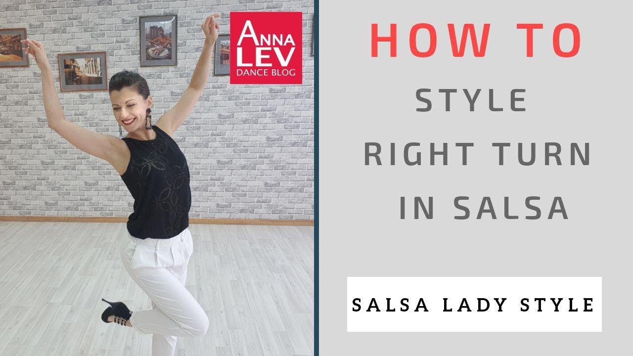 How to style right turn in salsa | Anna Lev