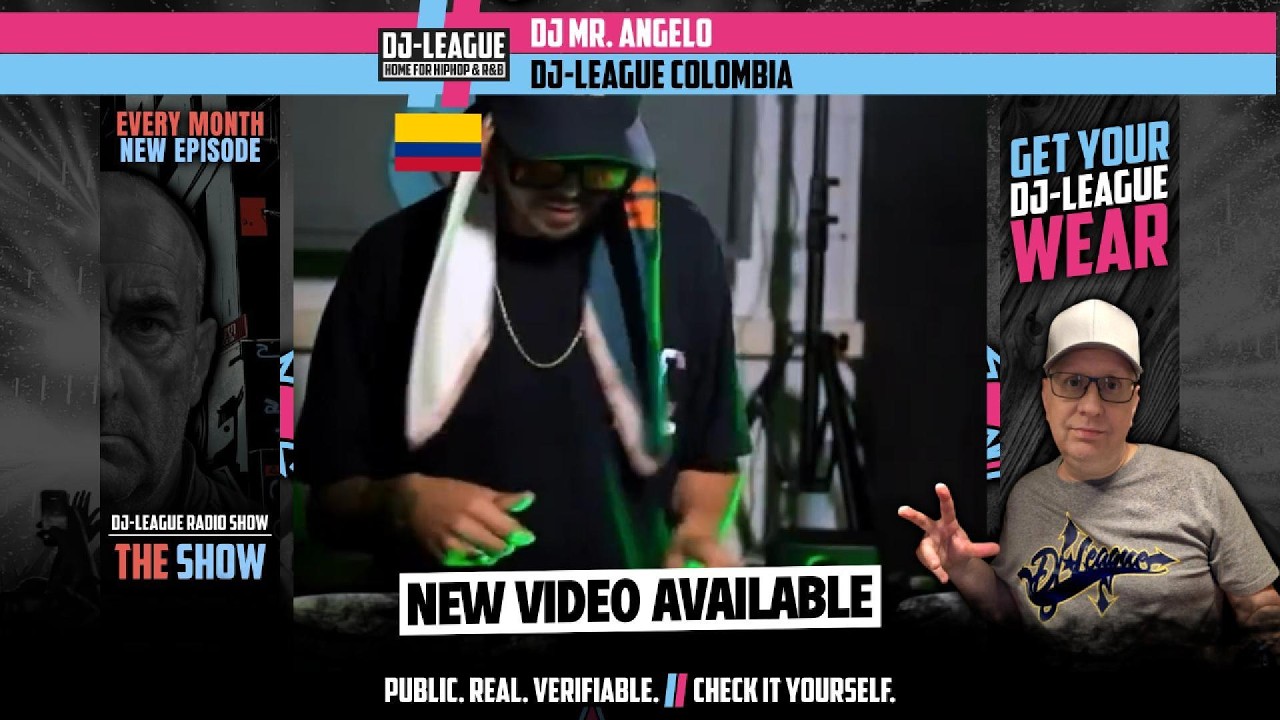 DJ-LEAGUE.NET | DJ Scratch Skills | HipHop & R&B Scratch Session – DJ Mr. Angelo (COL)