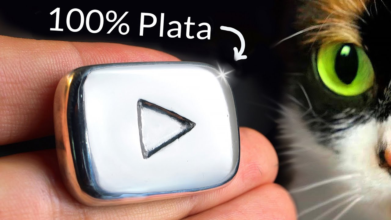 HE HECHO UN PREMIO DE CREADOR PLATA DE YOUTUBE