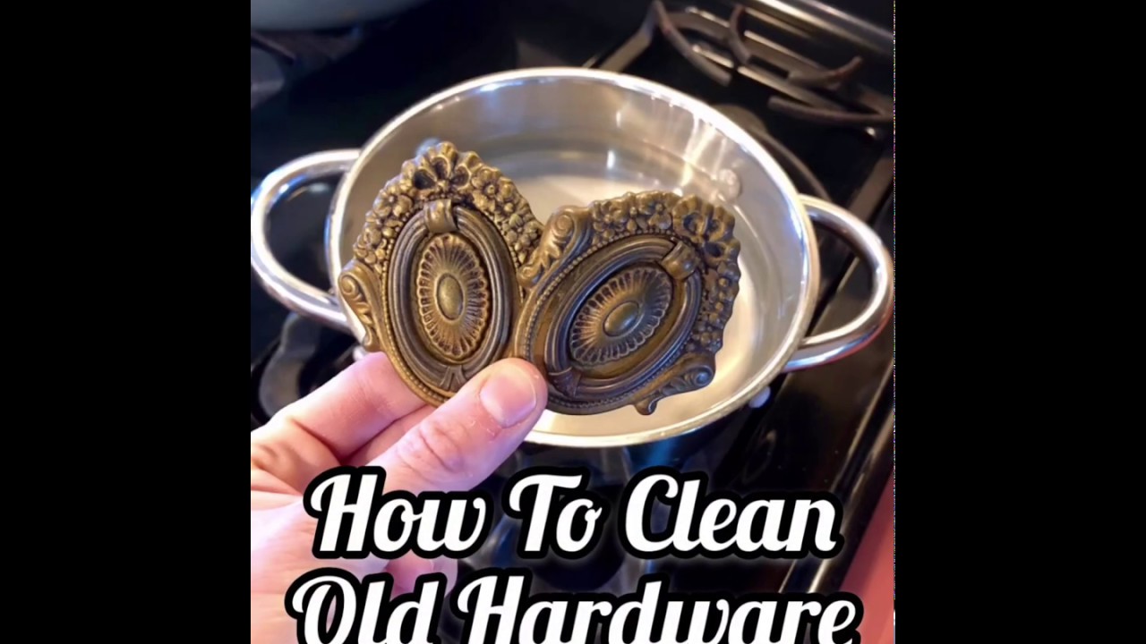 How to Clean Brass Hardware -BEST WAY! SO EASY!