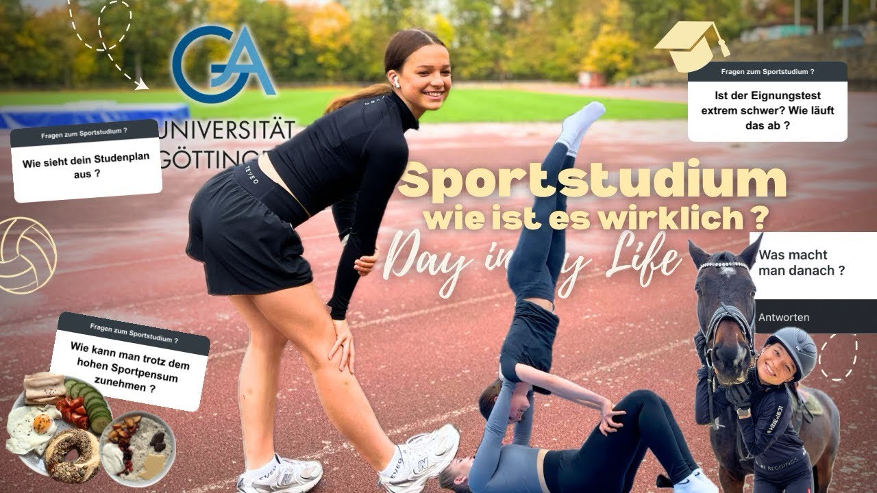 Ein Tag im Sportstudium 🤸‍♀️👩‍🏫 | Eignungstest, Uni-Alltag, Ernährung & eure Fragen 💭