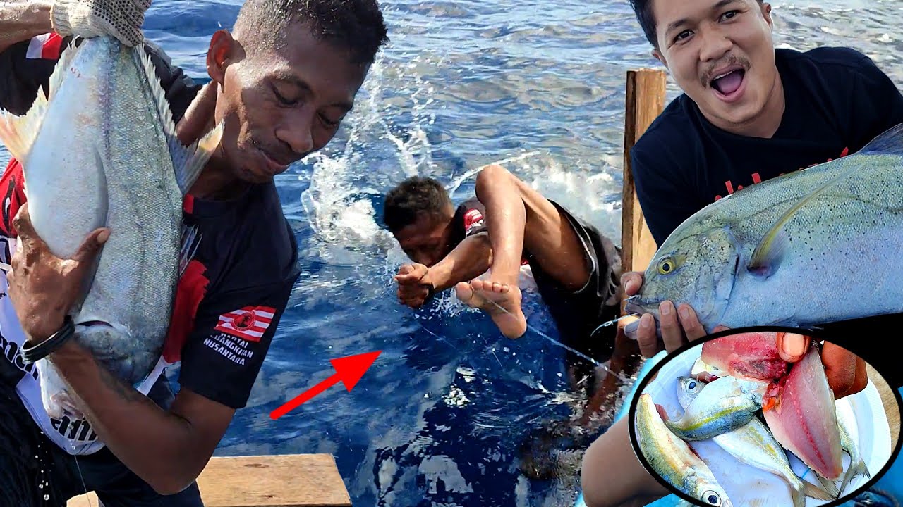 Perlawanan Ikan yg bikin Nelayan ini Hampir celaka, Jangan berani Gunakan UMPAN ini sangat rawan😱