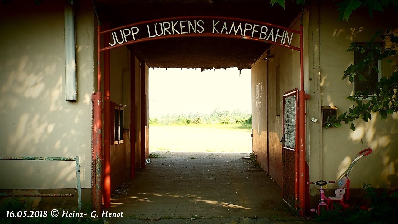 Jupp Lürkens Kampfbahn letzte Aufnahmen vor Abriss Alsdorf 2018