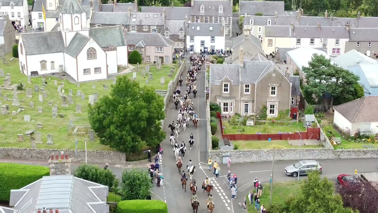 Lauder Common Riding from the air