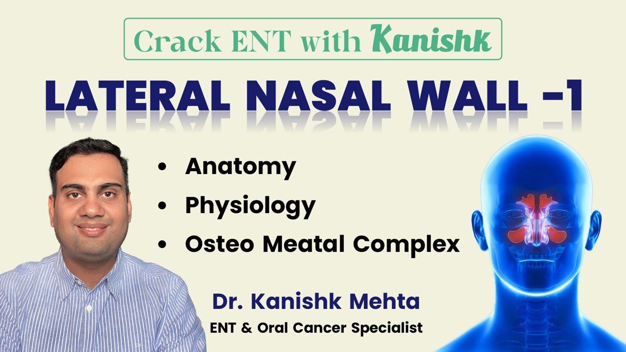 PARANASAL SINUSES ANATOMY | PHYSIOLOGY | LATERAL WALL OF NOSE | ENT LECTURES | DR KANISHK MEHTA