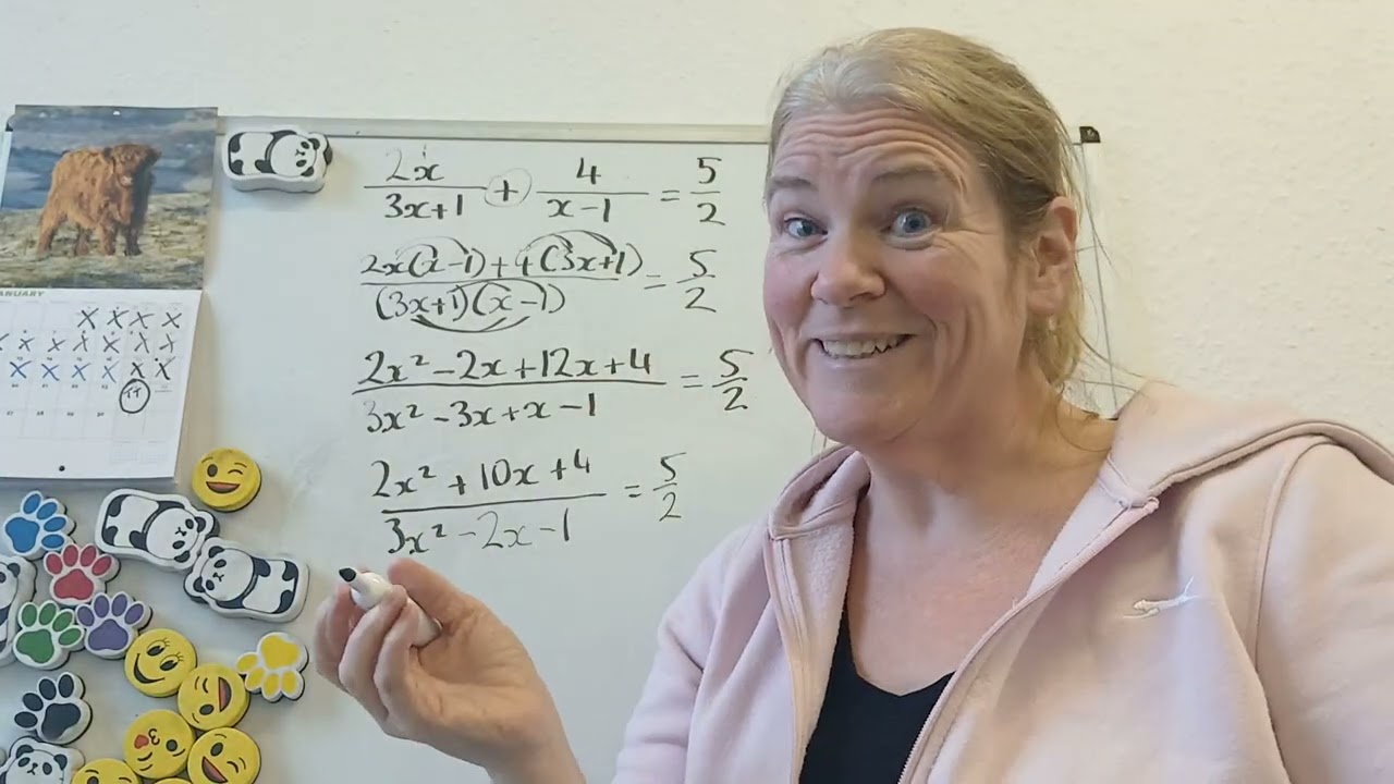 ALGEBRAIC FRACTION PAST PAPER QUESTION M4 NOVEMBER 2024