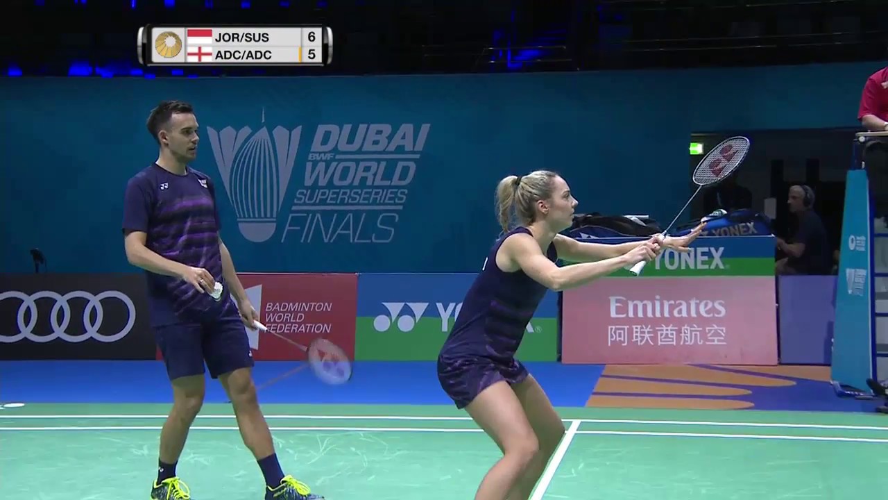 Dubai World Superseries Finals 2016 | Badminton SF1 M4-XD | Jor/Sus vs Adc/Adc