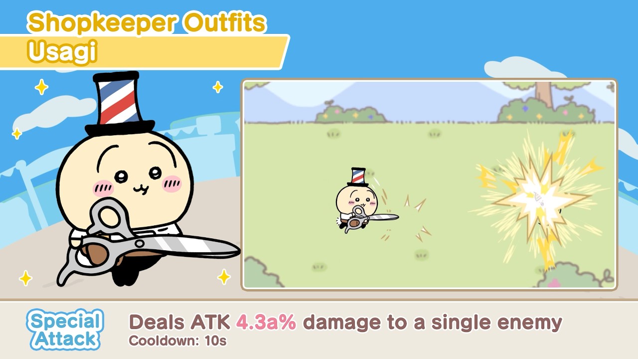 Chiikawa Pocket Shopkeeper Outfits Special Attacks | Part 2