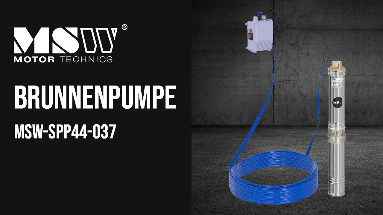 Brunnenpumpe MSW Motor Technics MSW-SPP44-037 | Produktvorstellung 10060171