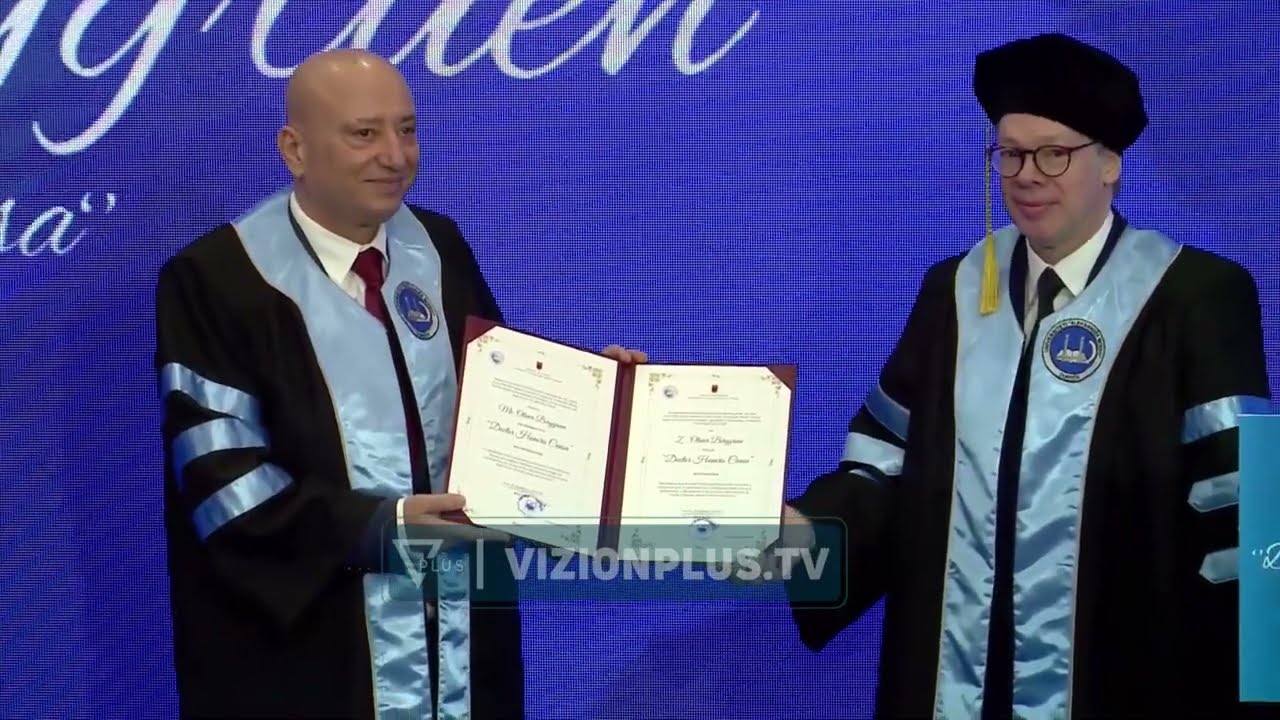 Nderohen dy nipërit e Moisiut! “Doctor Honoris Causa”për Nicolas dhe Olivier Berggruen - Vizion Plus