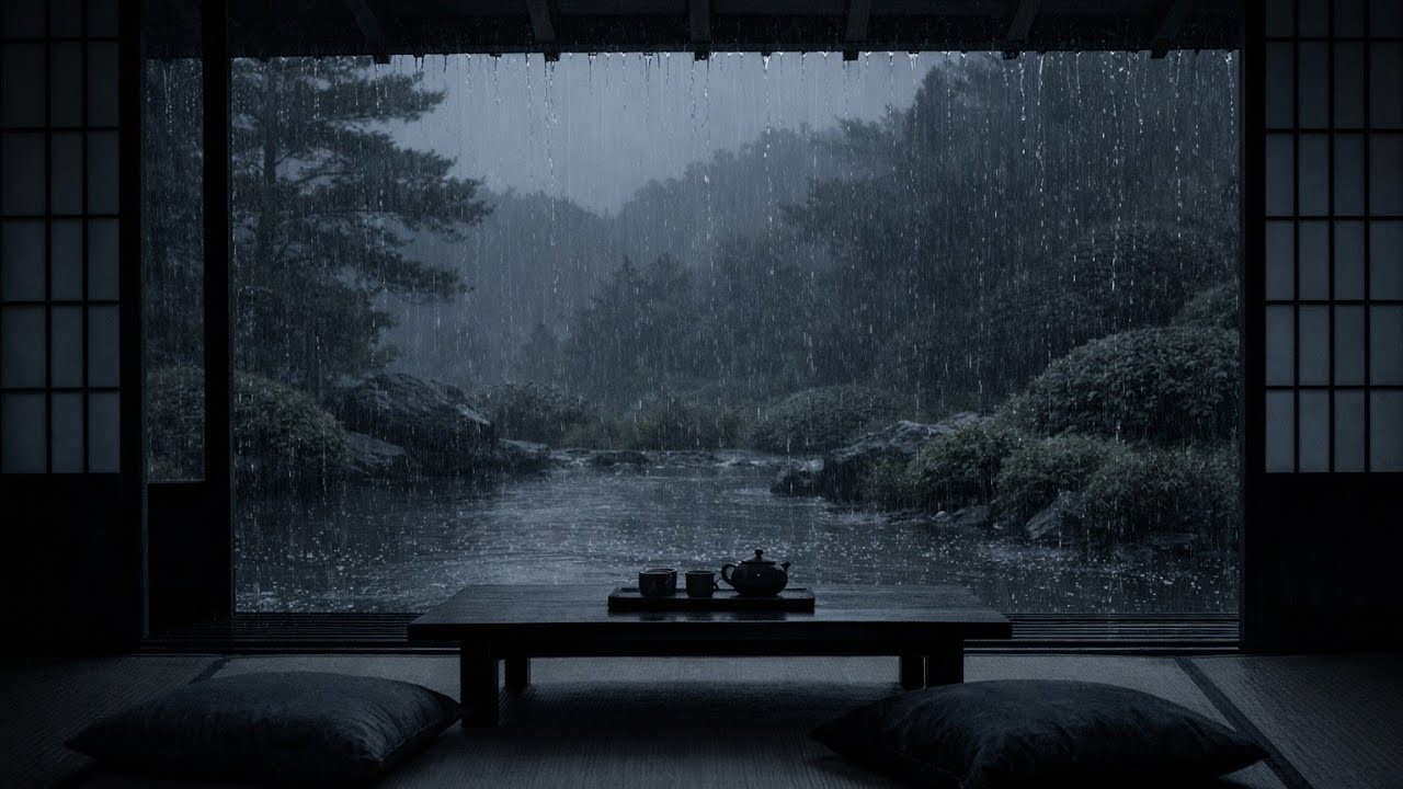 Rain and Thunder for Deep Sleep | 2 Hours Thunderstorm Rain