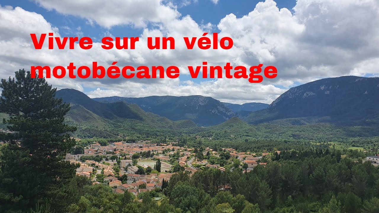 Vivre sur un vélo Motobécane vintage.