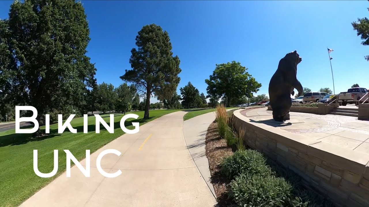 Biking the Campus of the University of Northern Colorado
