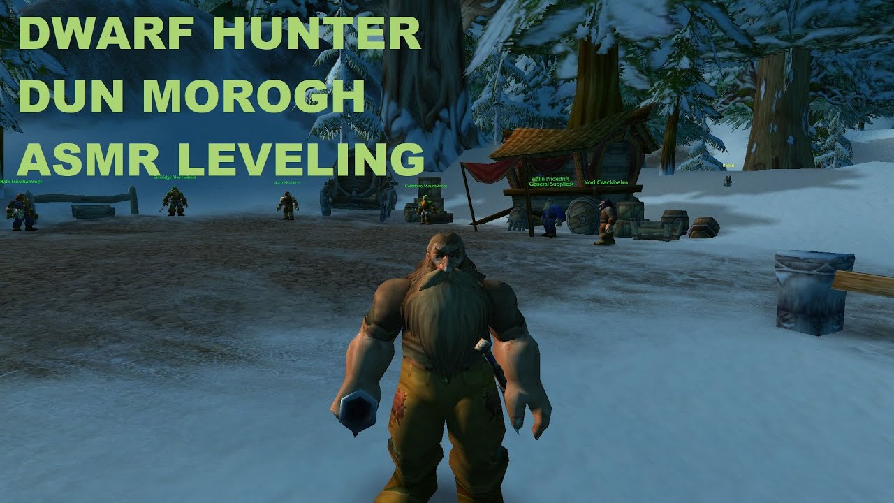 ASMR, WoW Classic, Dwarf Hunter, Dun Morogh Leveling, No Commentary
