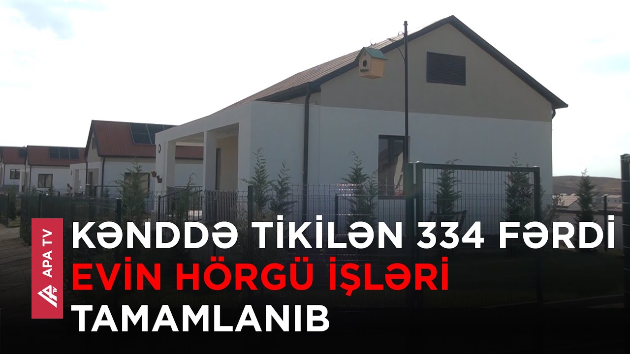 Cəbrayılın Horovlu kəndində 867 ailə yaşayacaq – APA TV