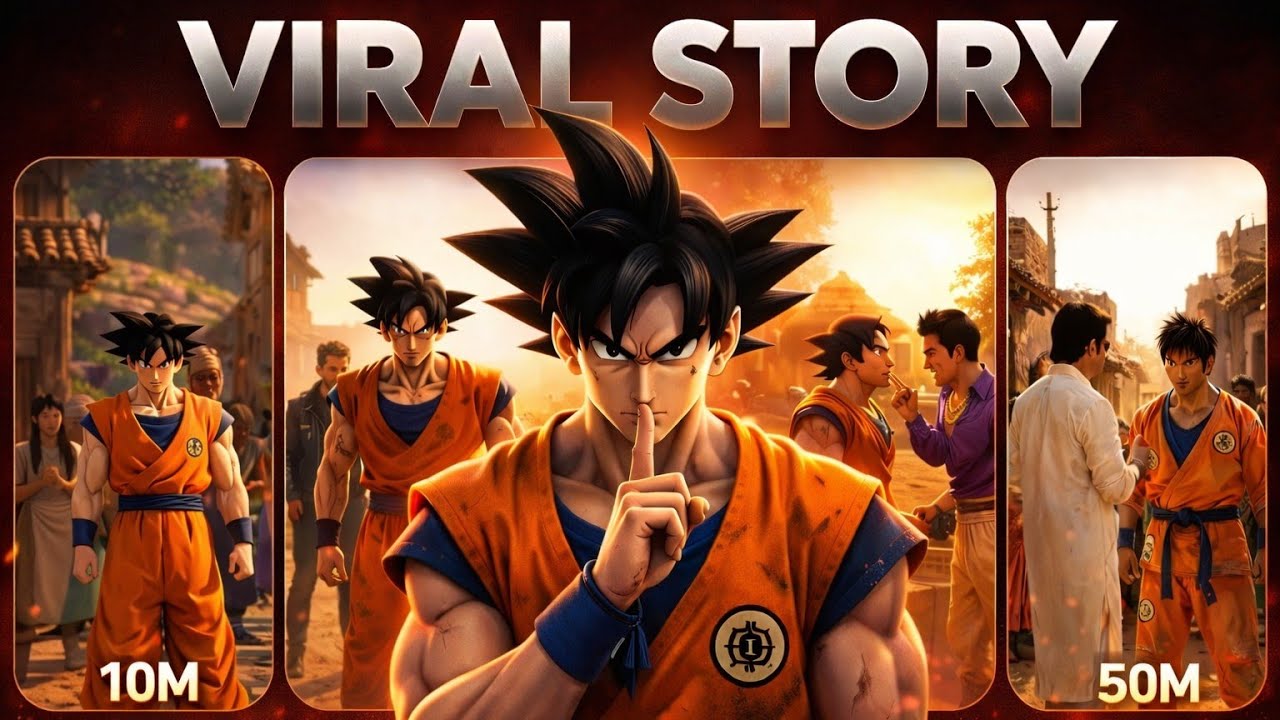 AI से Goku Anime Village Scene Video कैसे बनाएं 🤯 | Step by Step Tutorial
