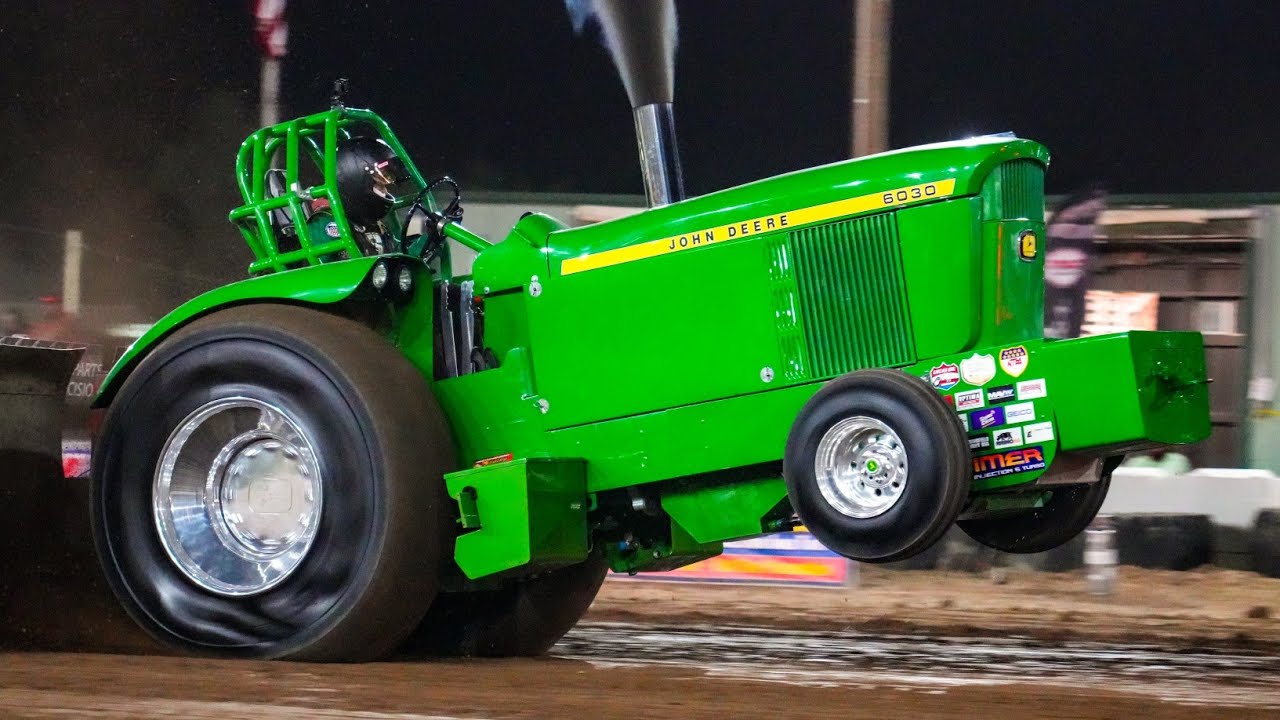 Big Turbo Pro Stock Tractor Pulling 2025! Old Washington, OH Guernsey County Fair OSTPA Tractor pull