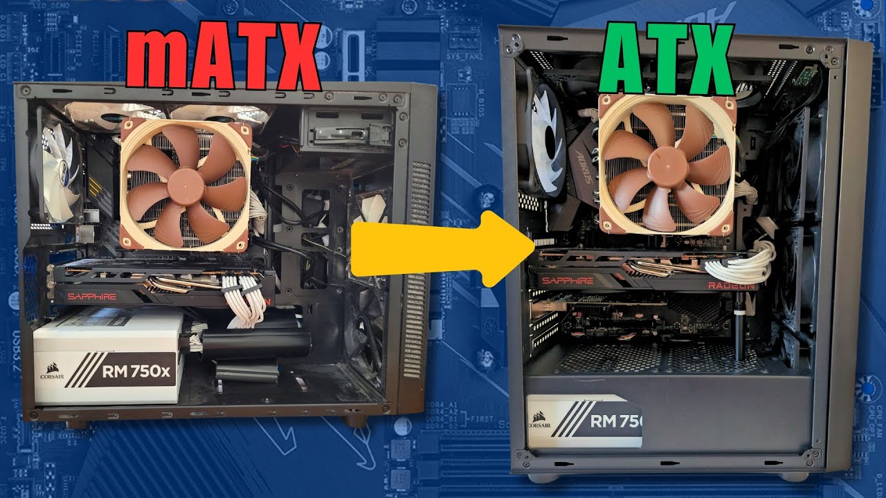Upsizing My 12 Core, 64GB Workstation PC (mATX To ATX With Full Steps)