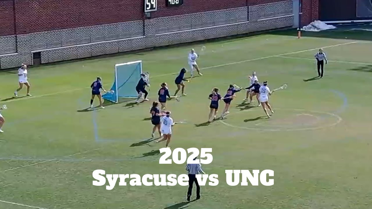 Syracuse vs North Carolina | 2025 Women's Lacrosse Highlights