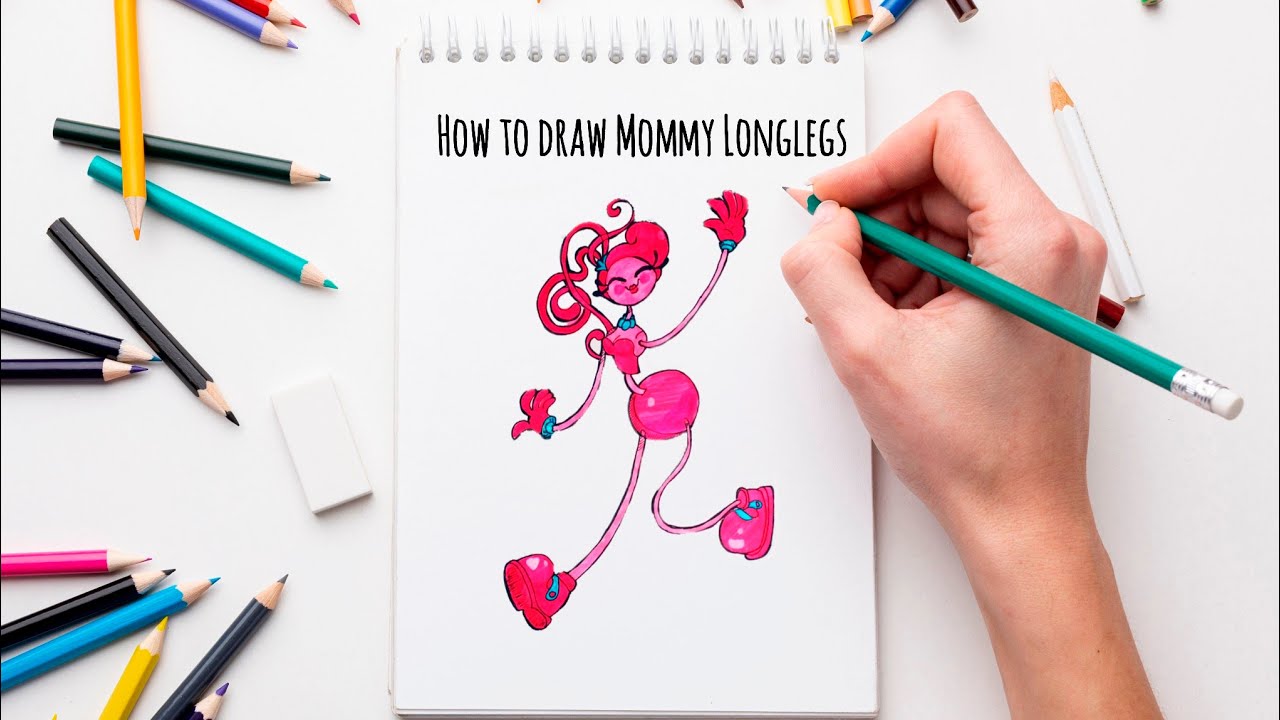 How to draw Mommy Long legs from Poppy Playtime || Easy step by step || Drawing and Coloring